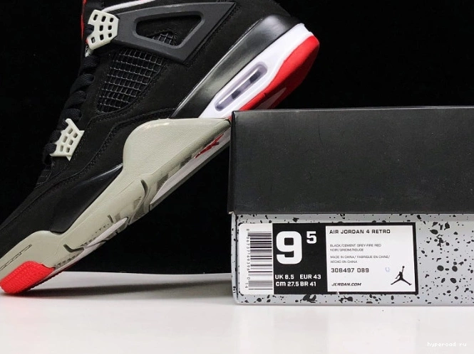 308497-060 4 CEMENT RETRO JORDAN BLACK 0716